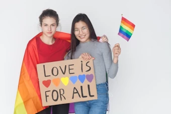 同性カップル（LOVE is FOR ALL）